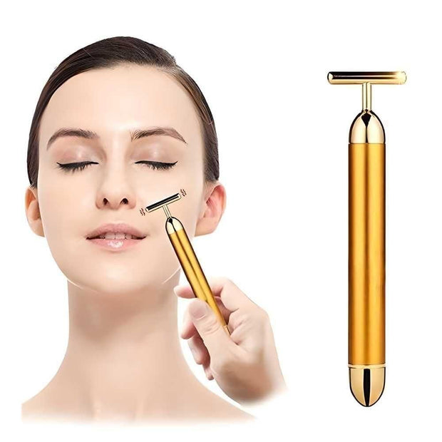 24K Gold Energy Beauty Facial Massage Roller